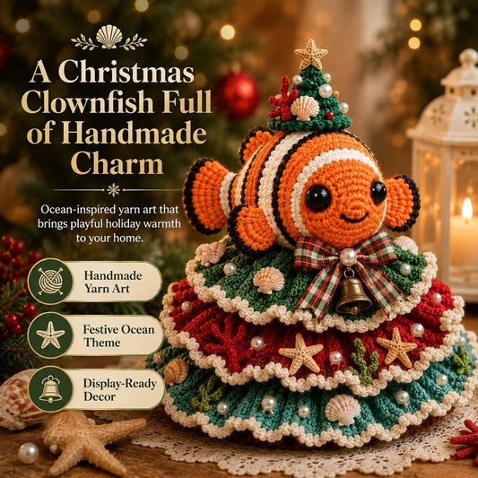 DIY Ocean-Themed Christmas Tree Crochet Kit