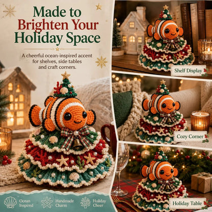 DIY Ocean-Themed Christmas Tree Crochet Kit