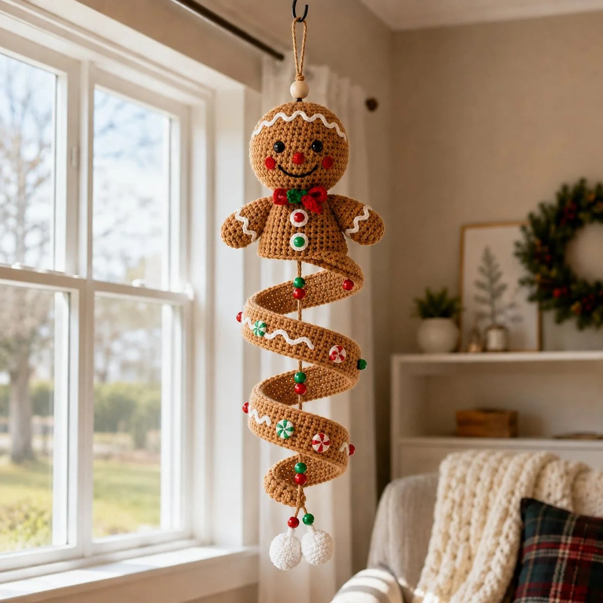 DIY Crochet Christmas Spiral Decoration Kit