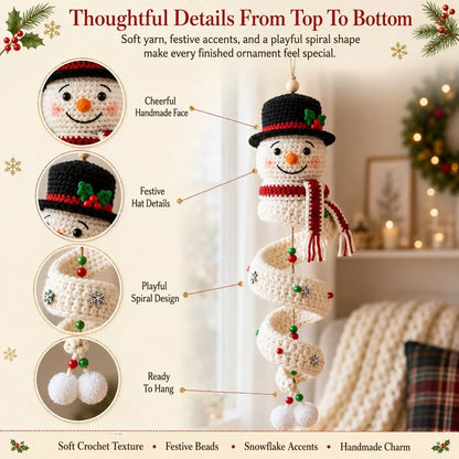 DIY Crochet Christmas Spiral Decoration Kit