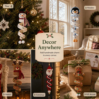 DIY Crochet Christmas Spiral Decoration Kit