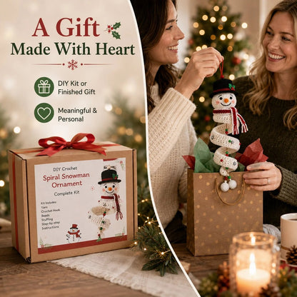 DIY Crochet Christmas Spiral Decoration Kit