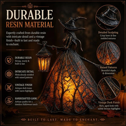 Halloween Witch Lamp Tabletop Decoration