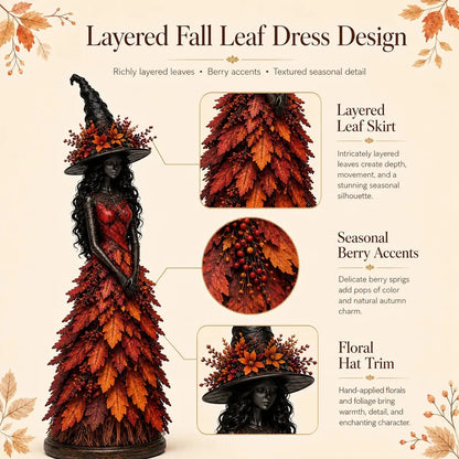 Enchanted Autumn Witch Figurine