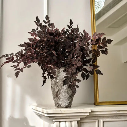 Long-stem artificial "Gratitude Leaf" plant