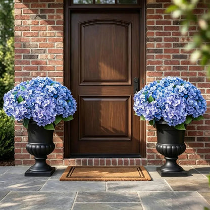 Artificial Outdoor Hydrangea Flowers - UV resistant, Waterproof, Windproof