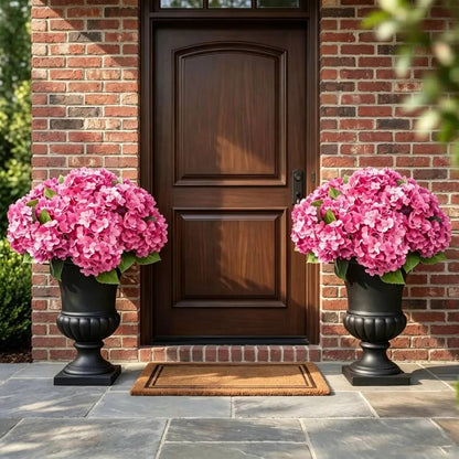 Artificial Outdoor Hydrangea Flowers - UV resistant, Waterproof, Windproof