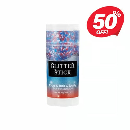Red, white, and blue body flash sticks