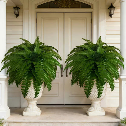 🔥 🌱 UV-Resistant Lifelike Artificial Boston Fern🌱