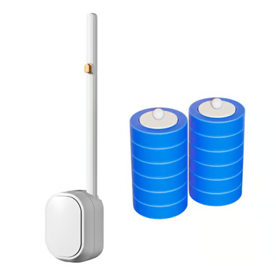 Hands-Free Flip-Top Disposable Toilet Brush