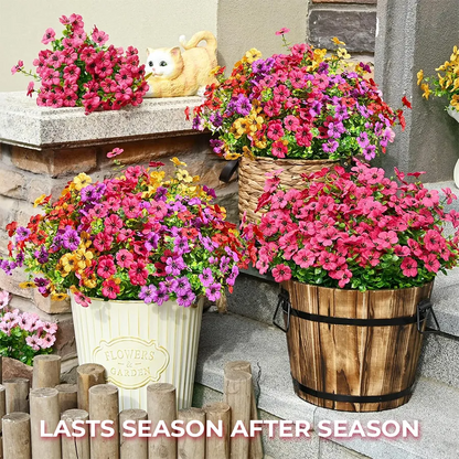 Upgraded High-grade Material 🌱 Rainproof Lifelike Artificial Flowers With UV-Shield Coating