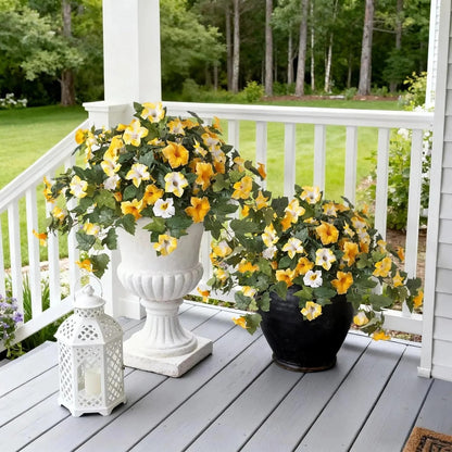 UV-Resistant Artificial Petunias - Vibrant,Colorfast Outdoor Flowers for Patio &Garden
