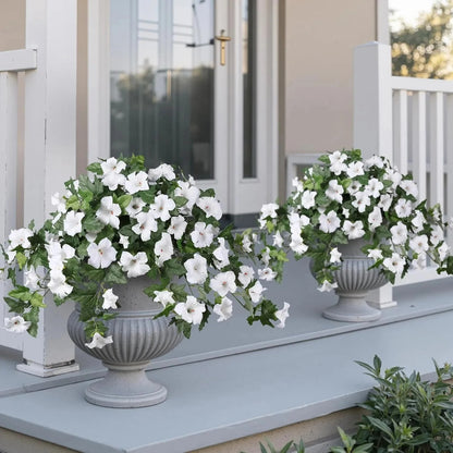 UV-Resistant Artificial Petunias - Vibrant,Colorfast Outdoor Flowers for Patio &Garden