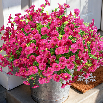 UV Resistant Artificial Petunias Flowers