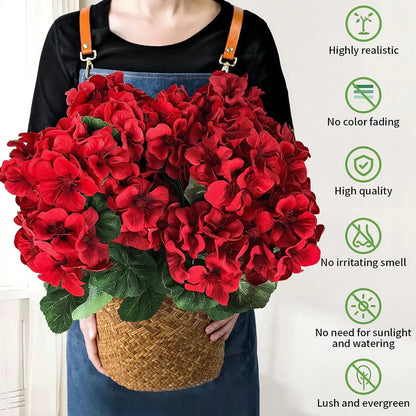 Last Day 60% OFF - Artificial Geranium Flowers For Outdoors