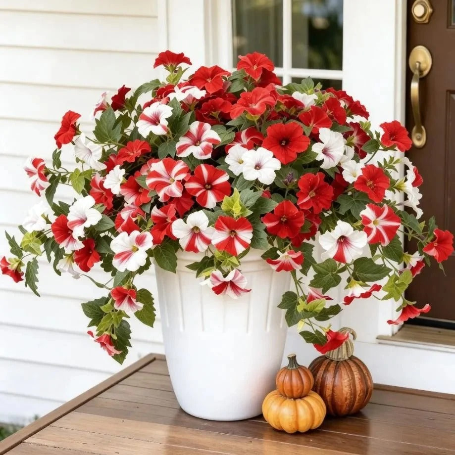 UV-Resistant Artificial Petunias - Vibrant,Colorfast Outdoor Flowers for Patio &Garden