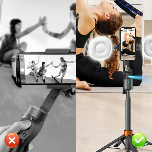 Intelligenter AI-Verfolgungs-Gimbal-Selfie-Stick
