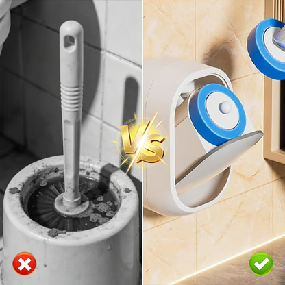 Hands-Free Flip-Top Disposable Toilet Brush