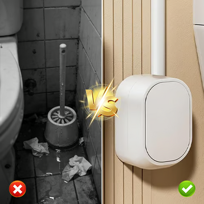Hands-Free Flip-Top Disposable Toilet Brush