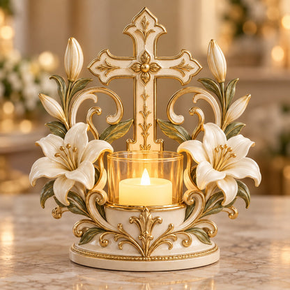 ✝️🕯️Light of Faith™ – Sacred Christian Candle Holder