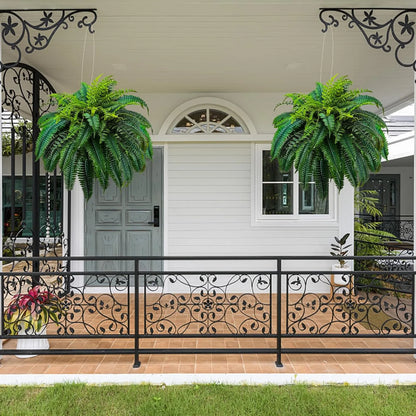 🔥 🌱 UV-Resistant Lifelike Artificial Boston Fern🌱