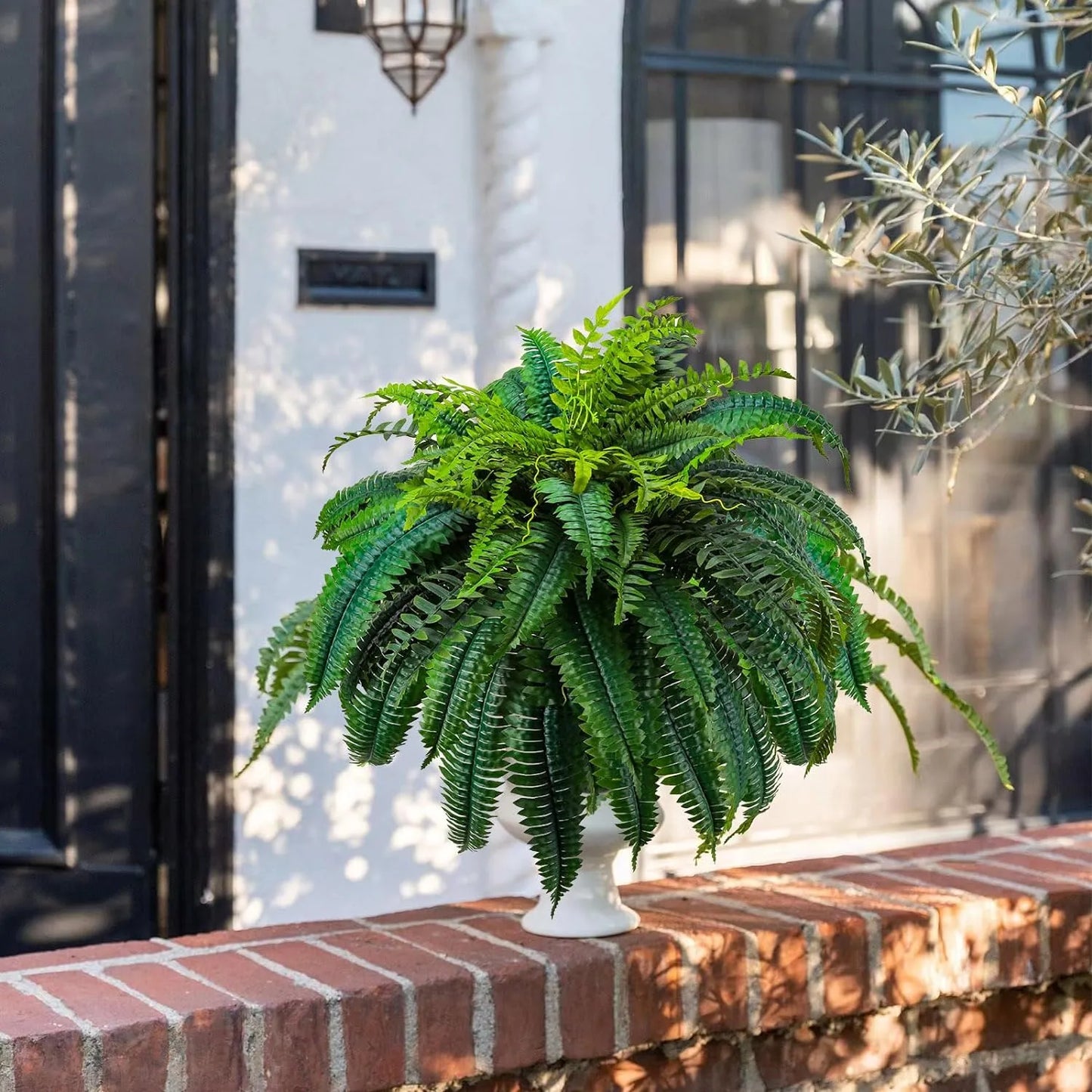 🔥 🌱 UV-Resistant Lifelike Artificial Boston Fern🌱