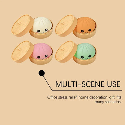 Glitter Dumpling SquishyFidget Toy, Soft ShinySqueeze Toy For KidsAdults
